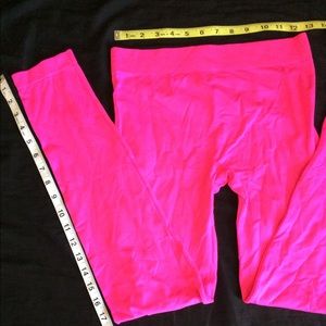 Neon pink leggings